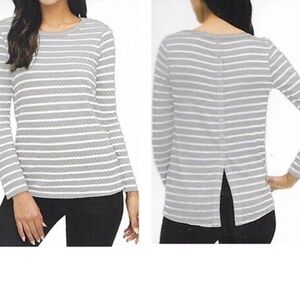 Splendid gray striped top